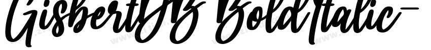 GisbertDB BoldItalic字体转换